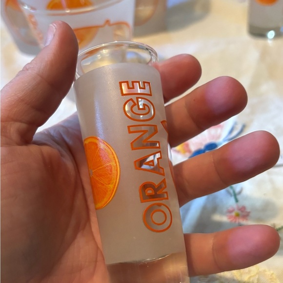 Vintage Orange Slice Glassware Set - Picture 9 of 9